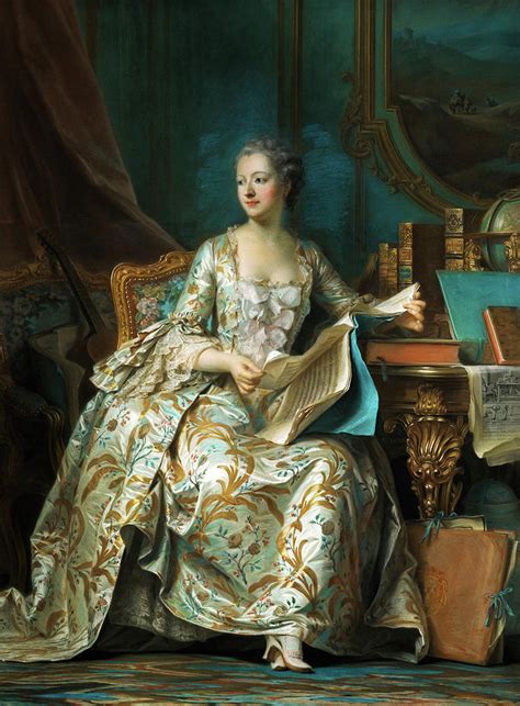 Portrait of the Marquise de Pompadour, 1755 Painting by Maurice Quentin de La Tour - Pixels