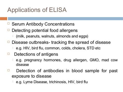 Principles and Applications of ELISA