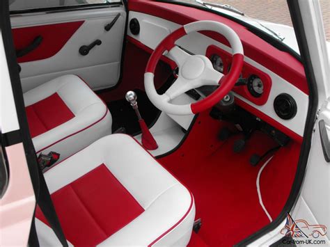 1987 CLASSIC AUSTIN MINI ADVANTAGE WHITE CUSTOM LEATHER INTERIOR** CLASSIC MINI