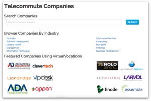 Using the Telecommute Companies Database - Remote Work From Home Job ...