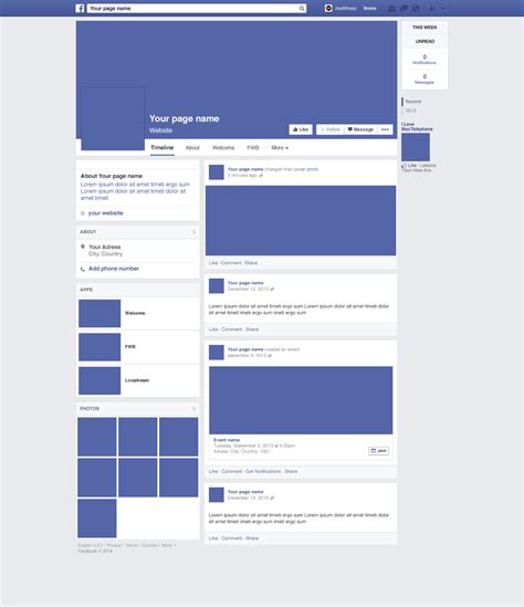 Facebook Page Redesign Mockup PSD | Download Mockup