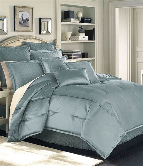 Luxury Hotel "Valmont" Blue Bedding Collection | Dillards.com | Taupe bedding, Gold bed, Blue ...