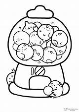 Gumball Machine Printable Coloring Pages sketch template