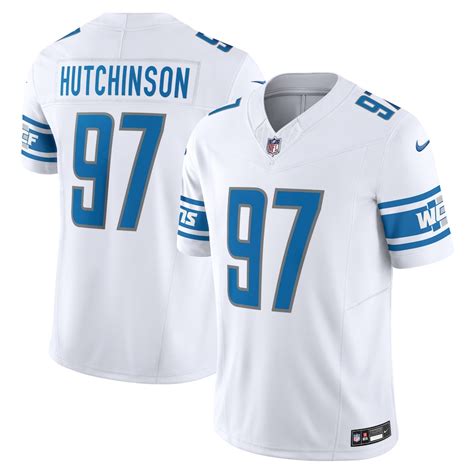 Men’s Detroit Lions Aidan Hutchinson Nike White Vapor F.U.S.E. Limited ...