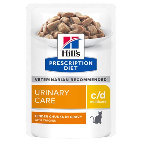 Buy Hills Prescription Diet Cd Urinary Stress Wet Cat Food Pouches Online | Better Prices At Pet ...