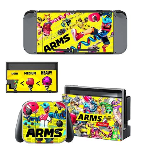 ARMS Nintendo Switch Sticker Nintendoswitch Skin Decal Cover for Nintendo Switch Full Set ...