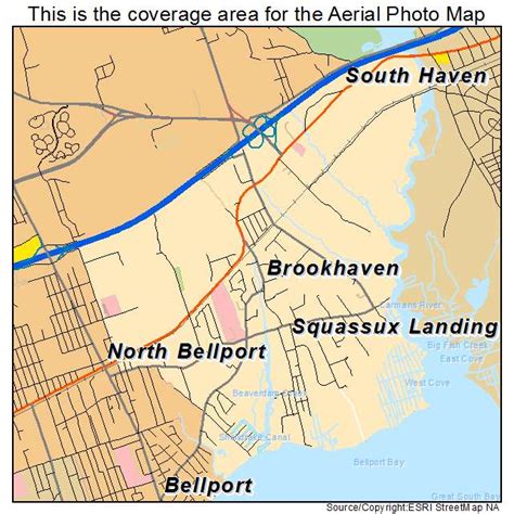 Aerial Photography Map of Brookhaven, NY New York