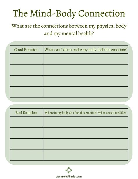 Unlock Your Emotional Well-being with Thoughtful Mental Health Worksheets