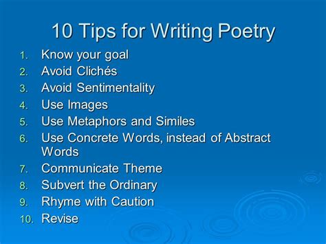 10 tips for writing poetry #poet #poetry #writingtips | Tips for writing poetry, Writing poems ...