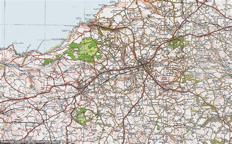 Historic Ordnance Survey Map of Illogan Highway, 1919