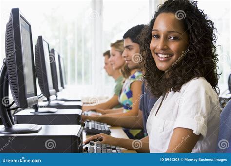 College Student With Computer