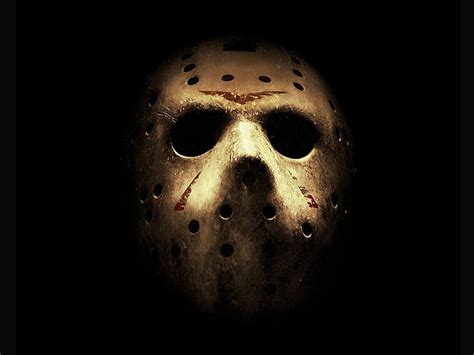 HD wallpaper: Friday the 13th Mask HD, black, dark, holes, scary ...