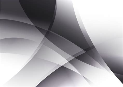 Premium Vector | Black and white curve abstract background