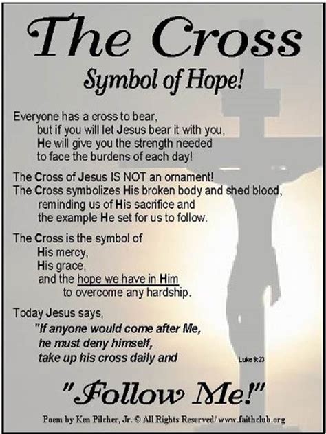 The Cross. Cross Symbol, Hope Symbol, Prayer Scriptures, God Prayer ...