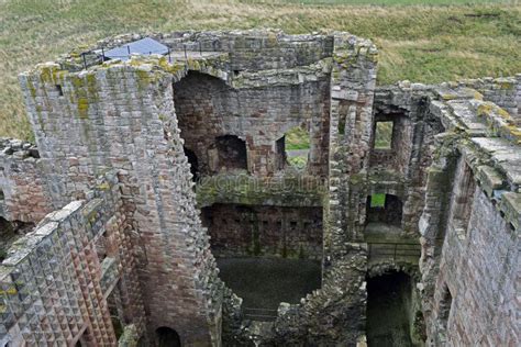 Crichton Castle a Ruinous 14th Century Fortress Stock Image - Image of ...