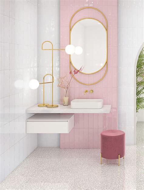 pink tiles | Decoração quarto moderno, Decoração de consultórios, Decoração