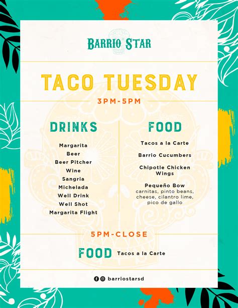 Taco Tuesday - Barrio Star