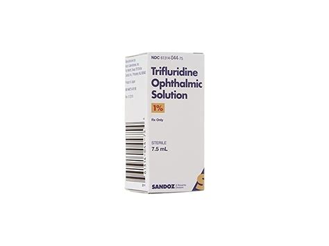 Trifluridine Ophthalmic Solution 1%, 7.5 mL, Sandoz (RX) Ingredients and Reviews