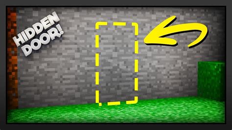 How to build a Hidden Door in Minecraft - YouTube