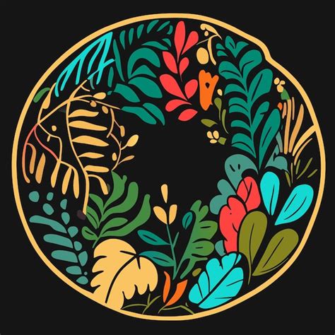 Premium Vector | Eps foliage art digital illustration collection