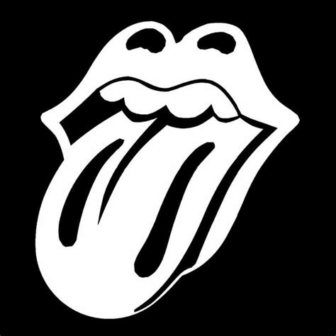 Rolling Stones Logo Black Background