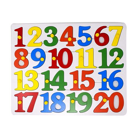 Number Puzzle 1 - 20 Early Learning Wooden Toy / Educational Toy ...