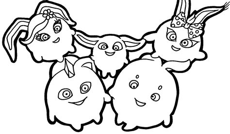 Sunny Bunnies Coloring Pages Printable for Free Download