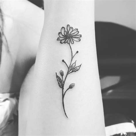 Beautiful Aster Flower Tattoo Ideas and Their Meaning