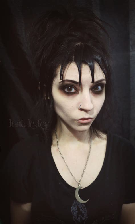 Lydia Deetz Makeup Test by LunaLeFey on DeviantArt