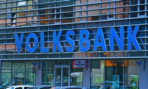 Volksbank bank building editorial stock photo. Image of step - 49652698