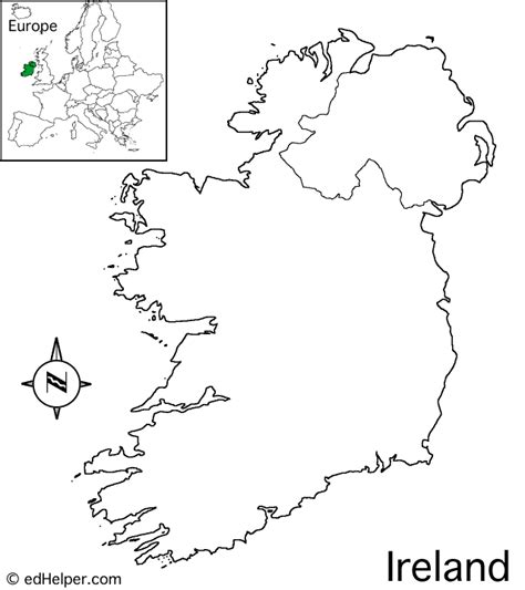 Ireland Outline Map