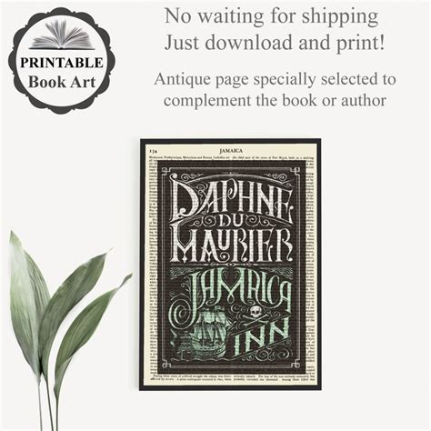 Printable 'jamaica Inn' Book Cover Art Prints Daphne - Etsy