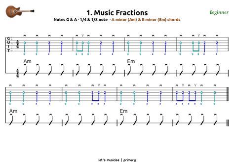 Left-handed Guitar (& Bass) Beginner Method with Tablatures/Chord Charts | Teaching Resources