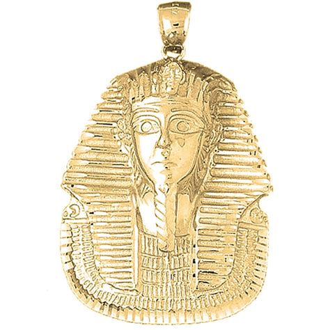 10K Yellow Gold King Tut Pendant - 53 mm - Walmart.com - Walmart.com