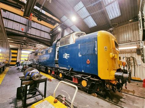 An update on Class 55 Deltic locomotive D9000 “Royal Scots Grey” and the Deltic Delight rail tour