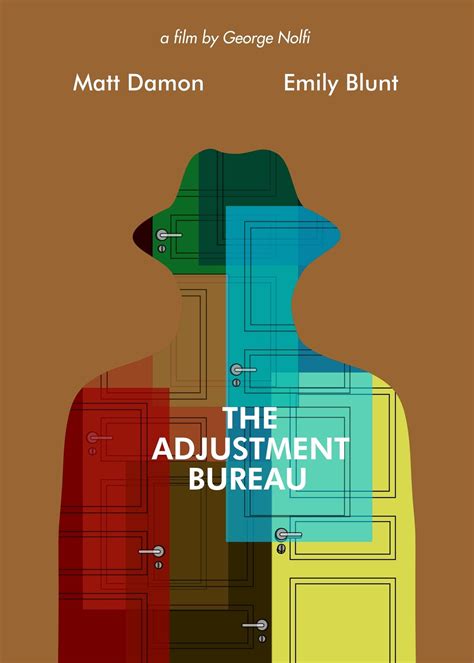 The Adjustment Bureau by Emre Cerci | Movie posters, The adjustment bureau, Minimal movie posters