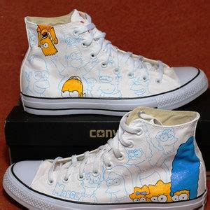 Simpsons Shoes Custom Converse Hand-painted - Etsy