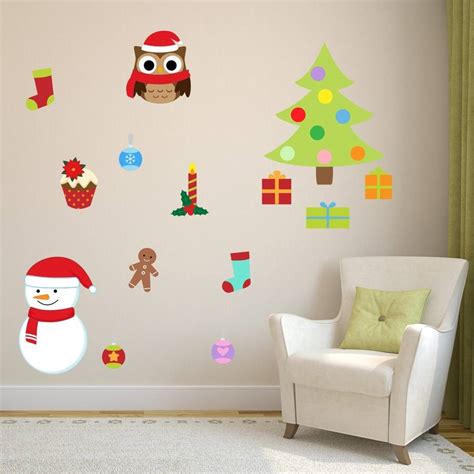 Removable Christmas Wall Stickers By Mirrorin | notonthehighstreet.com