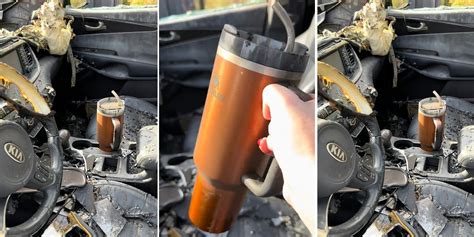 Woman's Stanley Cup Untouched After Car Fire