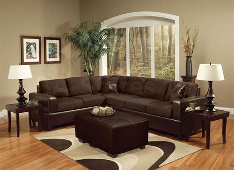 complete living room furniture packages | Brown leather living room furniture, Brown sofa living ...