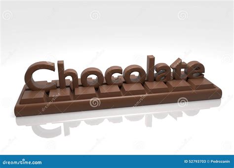 Chocolate bar stock illustration. Illustration of candy - 52793703