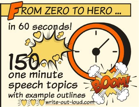 One Minute Speech Topics | Carleton University