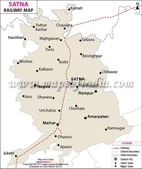 Satna Railway Map