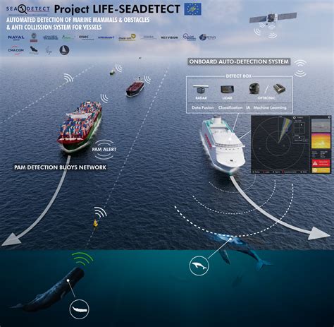 SEADETECT : Multi-sensors system for reducing collision between whales & ships - Diadès Marine