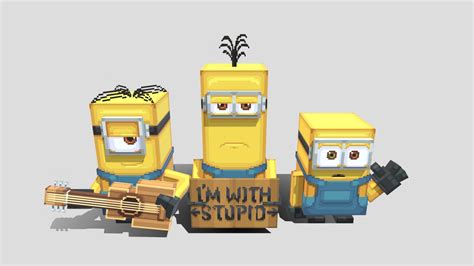 Minions - 3D model by Fyrtarn (@ArtistFyrtarn) [ac5fba8] - Sketchfab