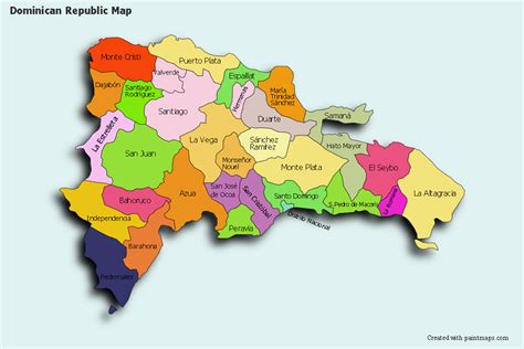 Genera Grafico De Mapa De Republica Dominicana