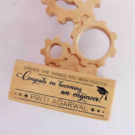 Congrats On Becoming An Engineer Wood Award & Trophy| Graduation Gifts ...