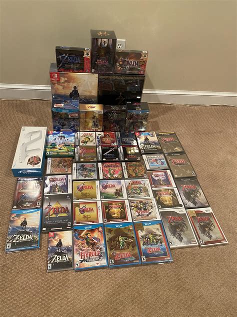 [ALL] Current collection of sealed Zelda games. Nearly all of the ones I’m missing are getting ...