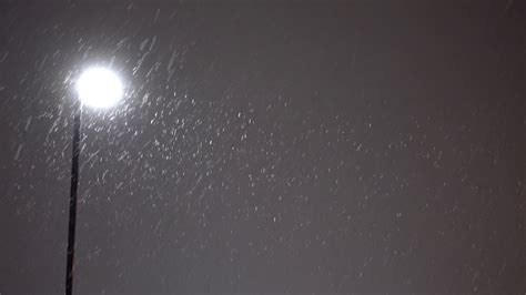 Street Lights Are Shown In Snowstorm With Stock Footage SBV-347763466 ...