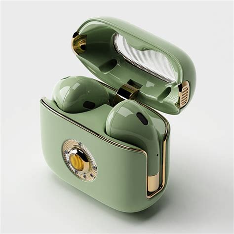 Mini Portable Bluetooth Earbuds - Green - White - ApolloBox